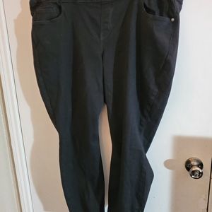 Mid-rise super skinny black jeggings